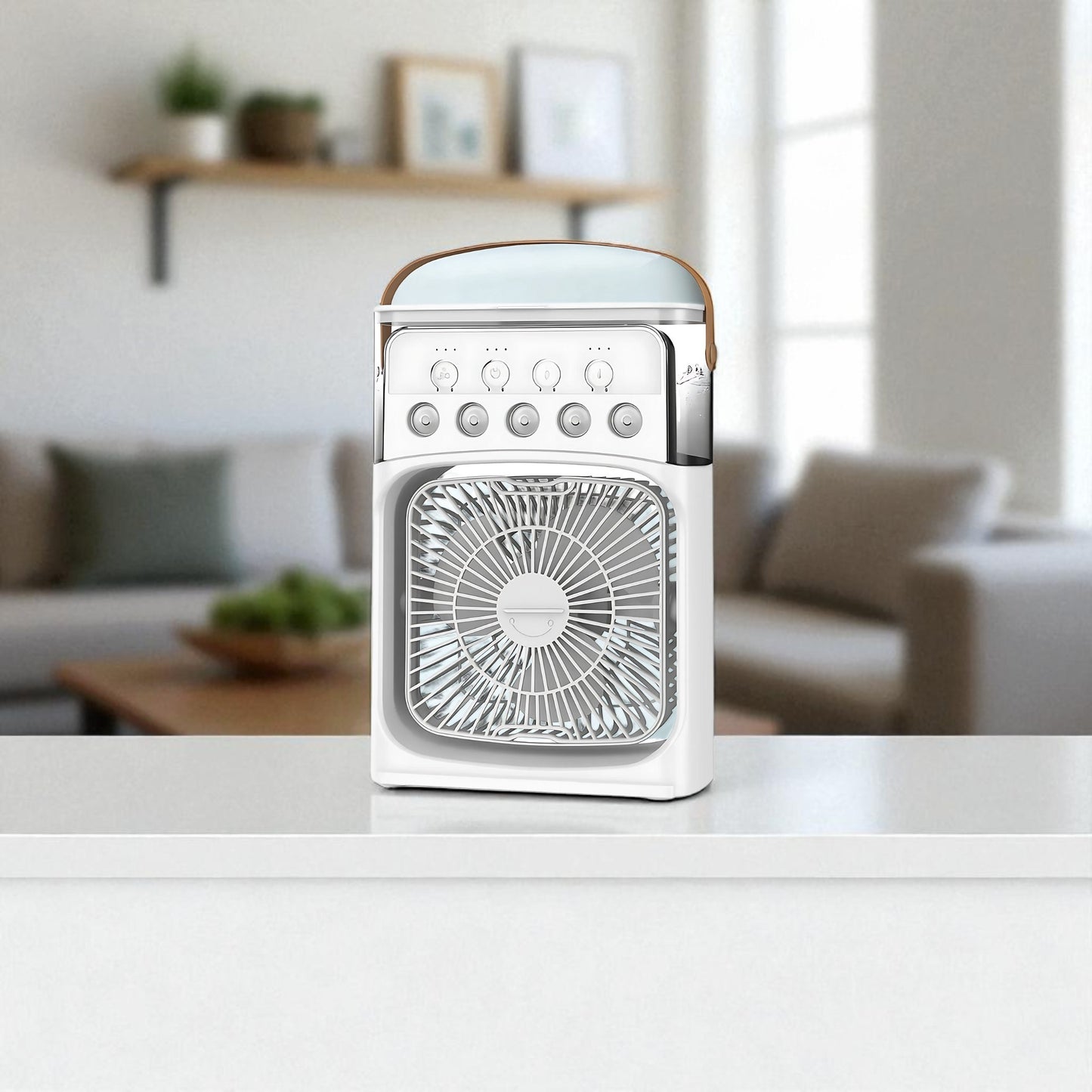 CoolAir 3-in-1 – Fan, Humidifier & LED Light!